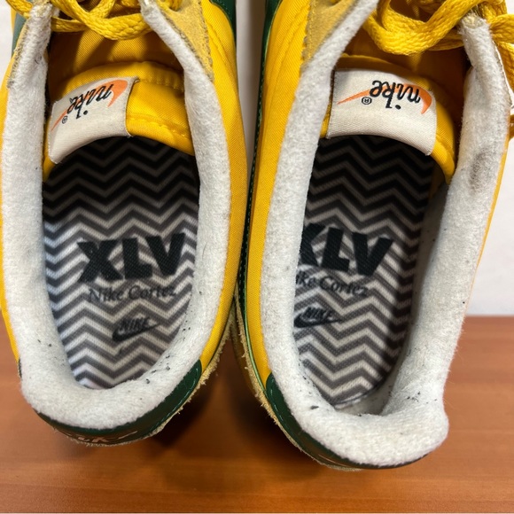 Nike Classic Cortez Nylon Oregon Shoe Ochre and Gorge Green Men's Shoe Size 8.5 - Picture 7 of 10